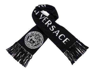 Pre-owned Kith  X Versace Medusa Scarf Black