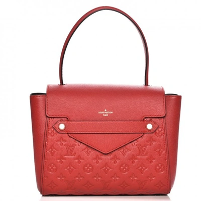 Pre-owned Louis Vuitton Trocadero Monogram Empreinte In Cerise