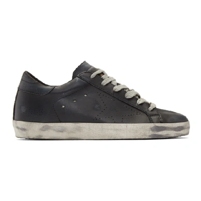 Golden Goose Super Star Low-top Leather Trainers In Black