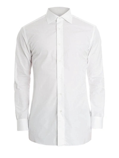 Brioni Cotton Shirt In White