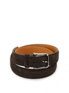 Tod's Cintura In Camoscio New Basic 3.5 Blu Xcmcp610100aetu801 In Dark Brown
