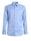 Armani Collezioni Emporio Solid Regular Fit Dress Shirt In Blue
