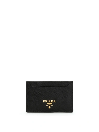 Prada Credit Card Holder In Black