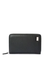 CORNELIANI LEATHER ZIP AROUND WALLET