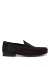 TOD'S SUEDE CLASSIC LOAFERS