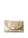 ROBERTO CAVALLI EMBELLISHED PYTHON LEATHER CLUTCH