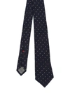 BRUNELLO CUCINELLI WOOL AND SILK POLKA DOT TIE