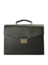 BRIONI ABRAHAM SAFFIANO LEATHER BRIEFCASE