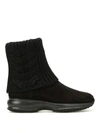 Hogan Black Interactive Boots In Black