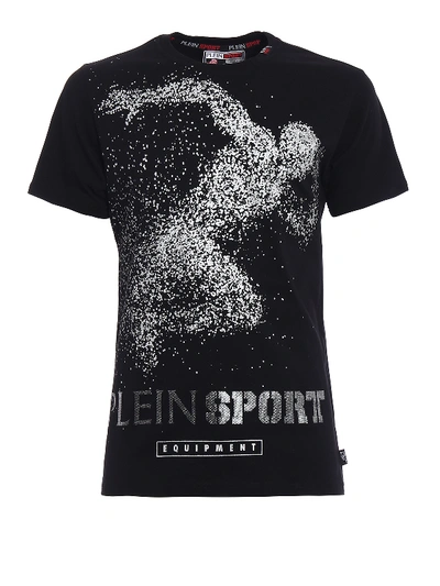 Philipp Plein Out Printed Cotton T-shirt In Black