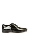 dressing gownRTO CAVALLI STUDS TRIMMED PATENT DERBY SHOES