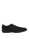 TOD'S ACTIVE BROWN SUEDE LACE-UP SNEAKERS