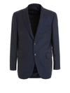 Brioni Brunico Wool Tailored Blazer In Blue In Dark Blue