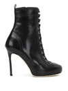DSQUARED2 WITNESS LACE-UP HEELED BOOTIES