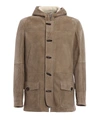 BRUNELLO CUCINELLI SUEDE SHEARLING MONTGOMERY