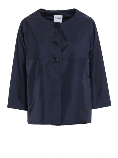 Aspesi Budino Water Repellent Blue Jacket