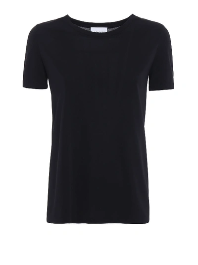 Dondup Black T-shirt With Logo Ribbon
