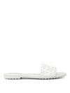TOD'S PATENT LEATHER PEBBLED SLIPPERS