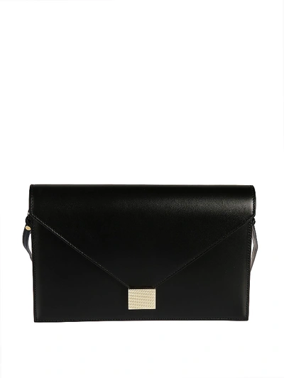 Victoria Beckham Classic Envelope Clutch Crossbody In Black