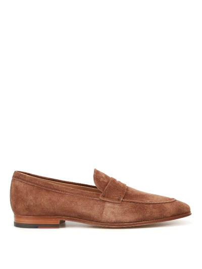 Tod's Brown Suede Classic Loafers