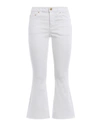 MICHAEL KORS CROP FLARED WHITE COTTON JEANS