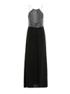 EMPORIO ARMANI SILK EVENING DRESS WITH PATCHES