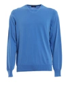 Fay Round Neck Sweatshirt In Light Blue