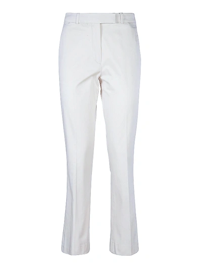 Etro Stretch Cotton Straight Trousers In White
