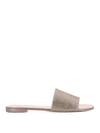 GIUSEPPE ZANOTTI ADELIA CRYSTAL EMBELLISHED SLIDES