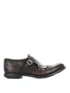 CHURCH'S SHANGHAI LEATHER AND FABRIC LOAFERS