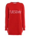 Alberta Ferretti Rainbow Week Capsule Days Of The Week Tuesday Tunic In Red