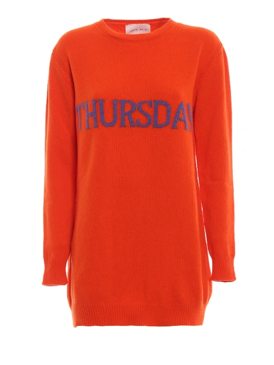 Alberta Ferretti Rainbow Week Capsule Days Of The Week Thursday Tunic In Orange