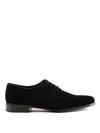 PRADA SUEDE LACE-UP TAPERED DERBY SHOES