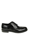 DOLCE & GABBANA FULL BROGUE BRUSHED LEATHER DERBY SHOES