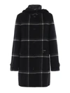 WOOLRICH MARCY CHECK COAT WITH INNER PADDED VEST