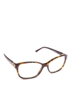 POLO RALPH LAUREN RECTANGULAR CAT-EYE TORTOISE FRAME GLASSES