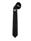 PRADA PRADA LOGO PLAQUE BLACK TIE