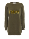 Alberta Ferretti Friday Sweater Dress In Green