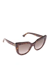 GUCCI DARK HAVANA CAT EYE SUNGLASSES