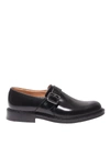 CHURCH'S WREXHAM BLACK POLISH BINDER MONK STRAP SHOES