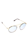 SPEKTRE CORAL PALE GOLD STAINLESS STEEL SUNGLASSES