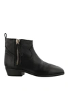 GOLDEN GOOSE VIAND USED EFFECT LEATHER TEXAN BOOTIES