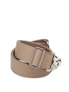 ORCIANI TAUPE LEATHER SOFT SHOULDER STRAP