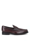 TOD'S BURNT BROWN LEATHER FORMAL LOAFERS