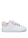 HOGAN SHEEP FUR INNER STITCHED LEATHER SNEAKERS