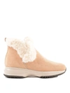 HOGAN BEIGE SUEDE WINTERY INTERACTIVE BOOTIES