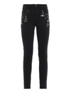 DONDUP APPETITE SUPER SKINNY JEANS WITH APPLICATIONS