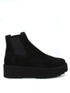 HOGAN SUEDE URBAN PLATFORM CHELSEA BOOTS