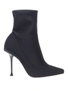 Sergio Rossi 105mm Sr Milano Neoprene Sock Boots In Black