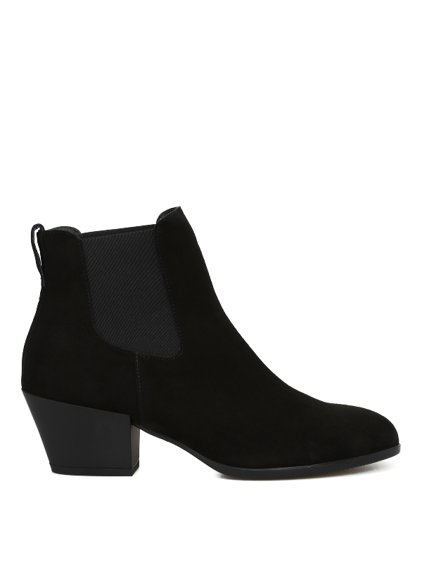 black suede ankle boots womens